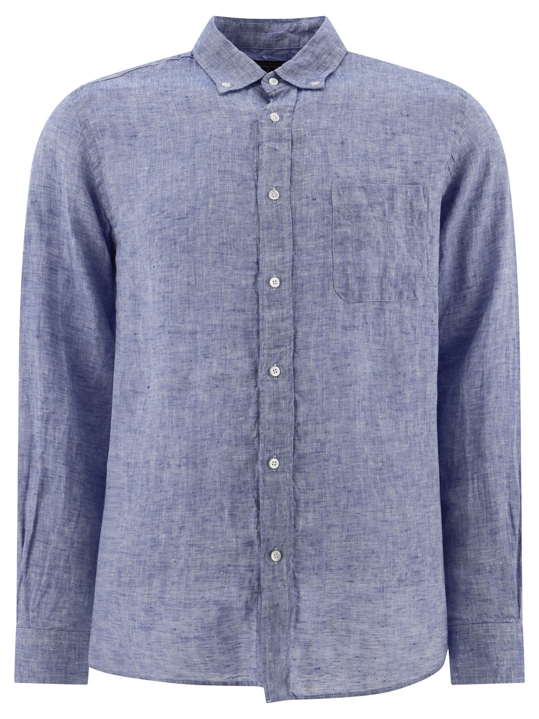 Oxford Linen Shirt Shirts Blu