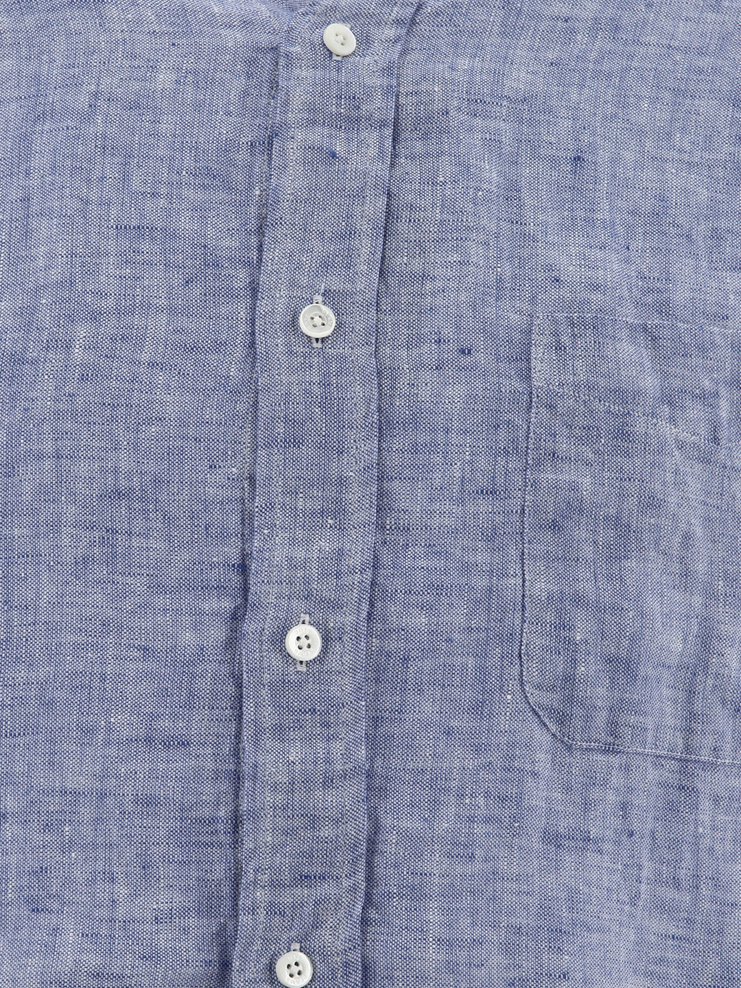 Oxford Linen Shirt Shirts Blu