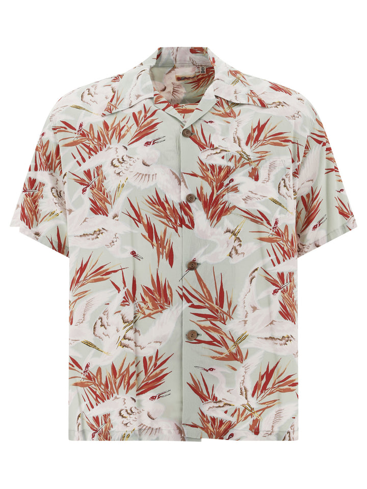 White Egret Shirts Verde