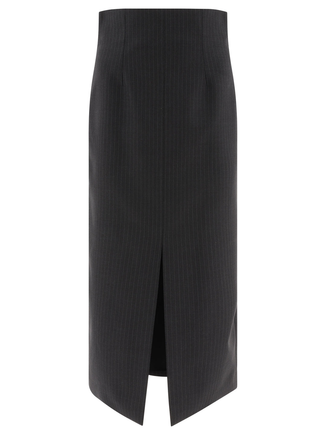 Pinstriped Pencil Skirt Gonne Grey