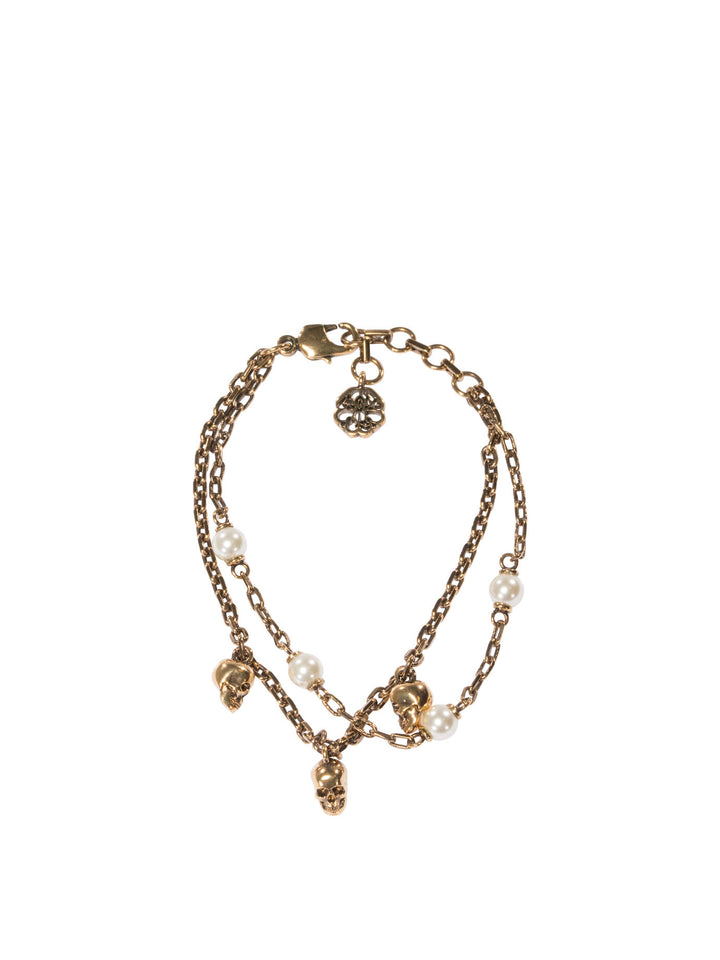 Skull Pearl Jewels Oro