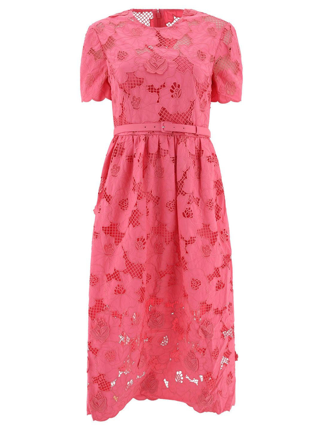 Lace Midi Dress Abiti Rosa