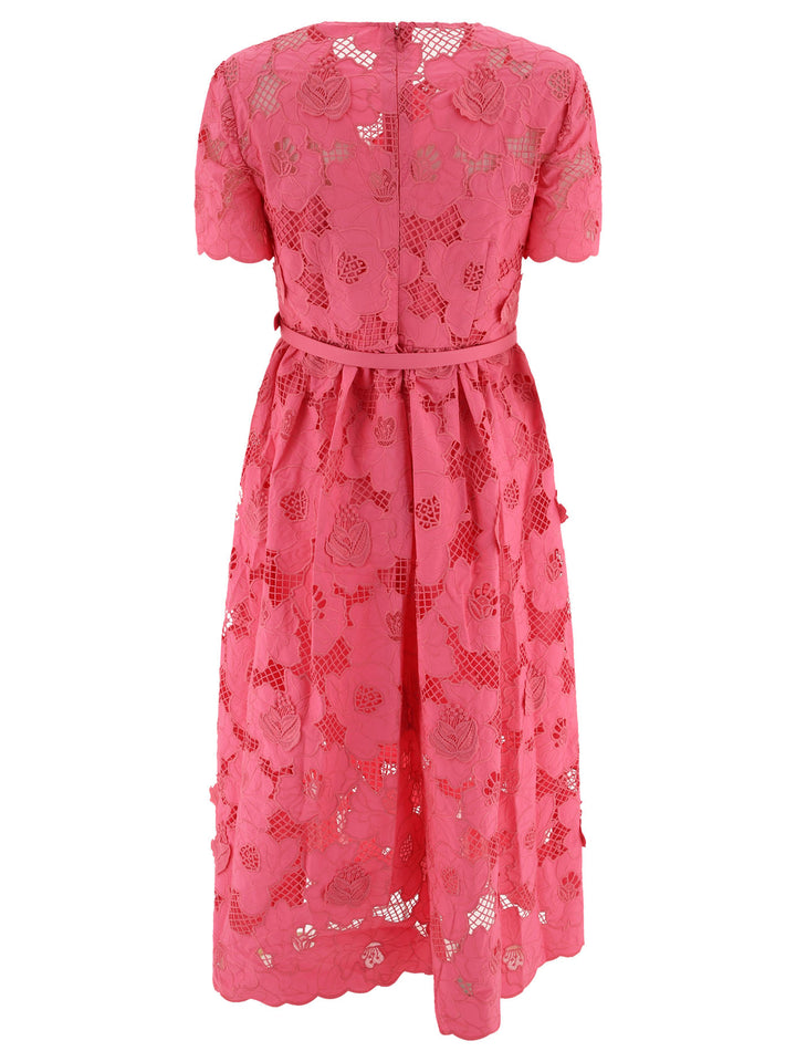 Lace Midi Dress Abiti Rosa