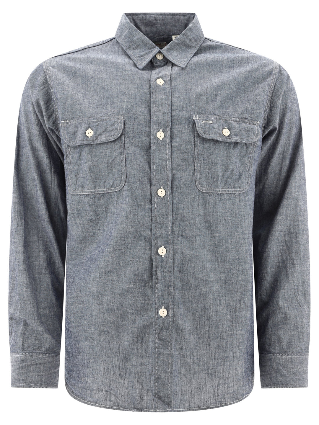 Chambray Shirt Shirts Blu