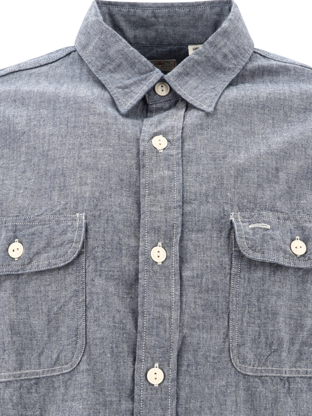 Chambray Shirt Shirts Blu