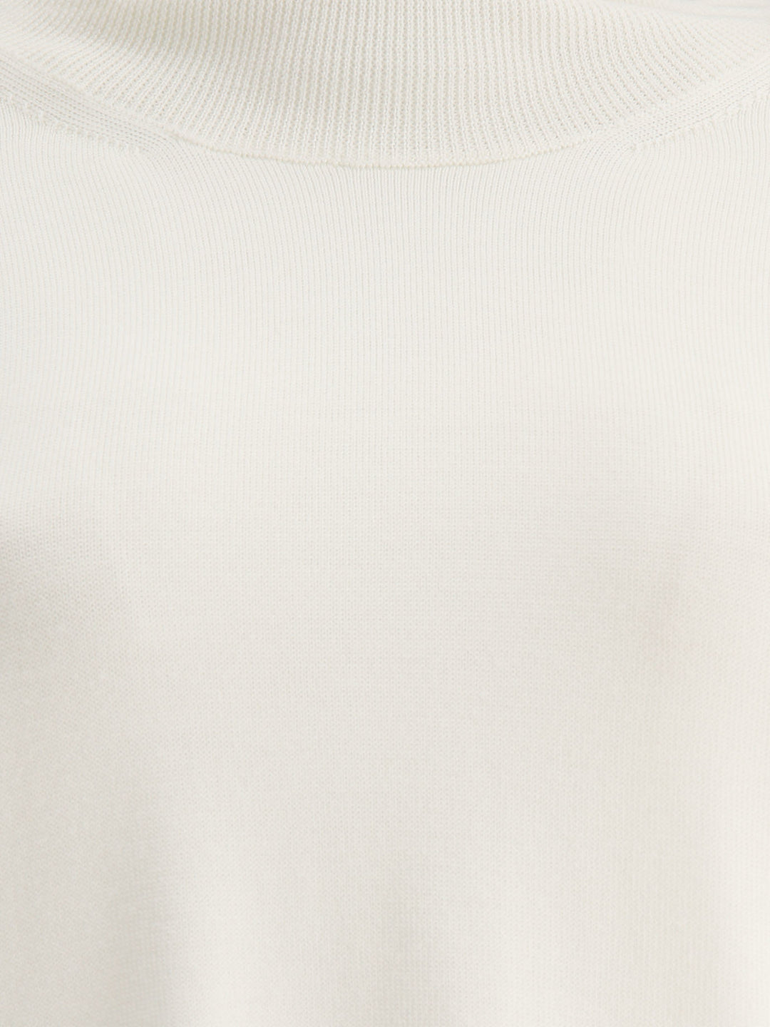 Lighweight Turtleneck Sweater Knitwear Bianco