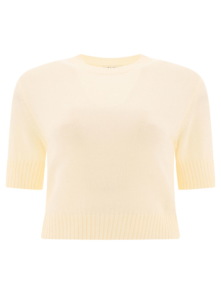 Wool Sweater T-Shirts Bianco