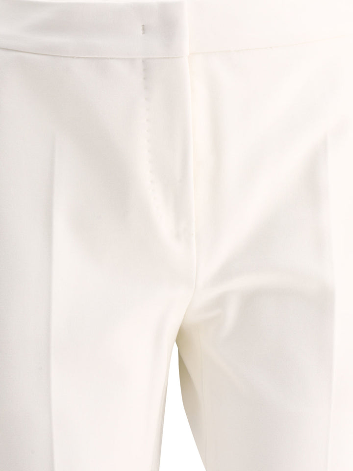 Viscose Jersey Trousers Bianco