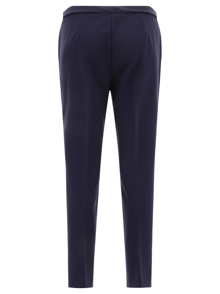 Viscose Jersey Trousers Blu