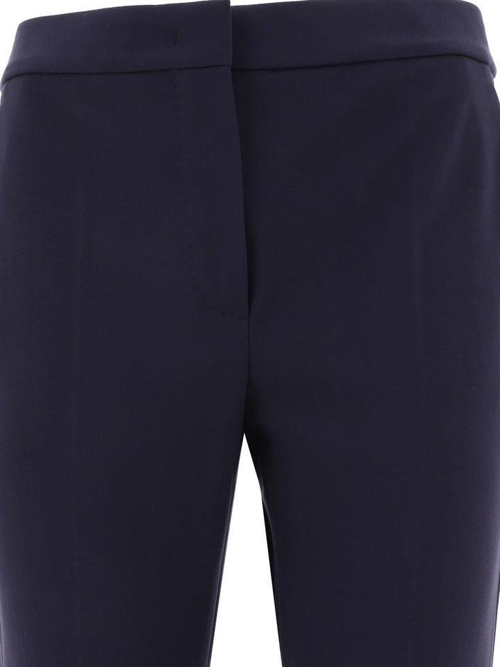 Viscose Jersey Trousers Blu