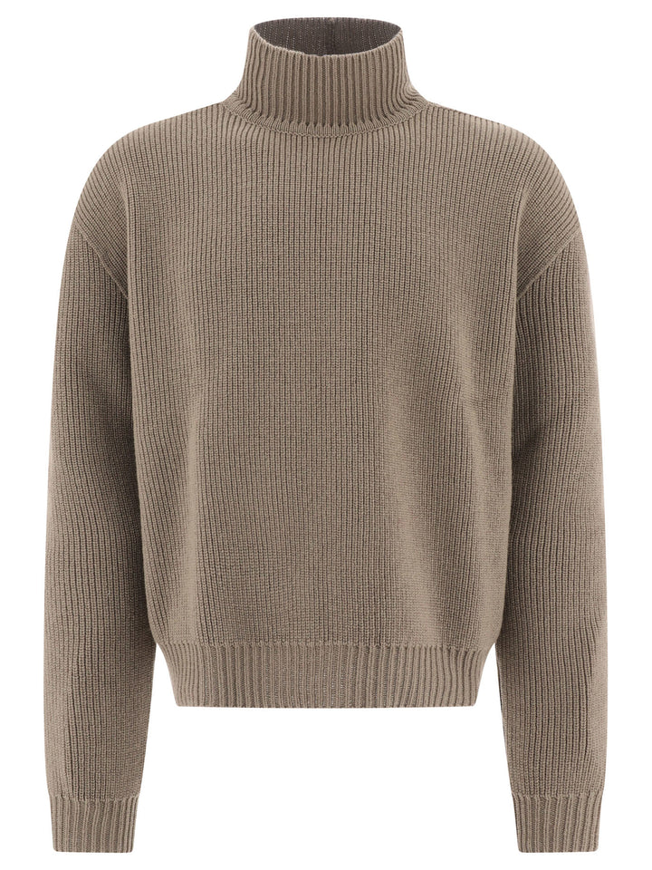 Ribbed Sweater Knitwear Verde