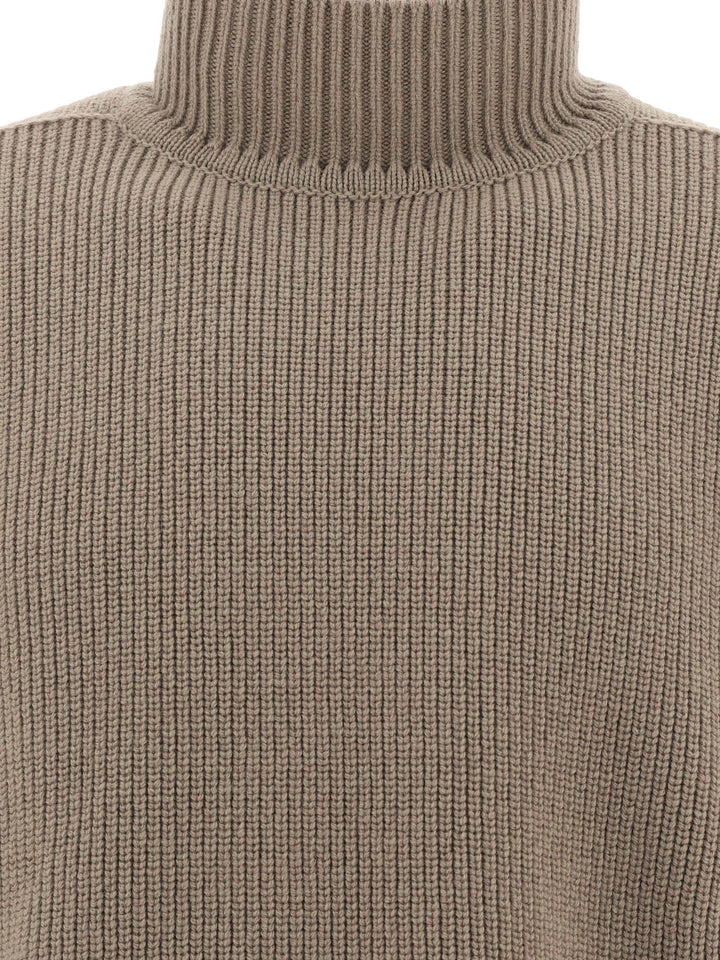 Ribbed Sweater Knitwear Verde