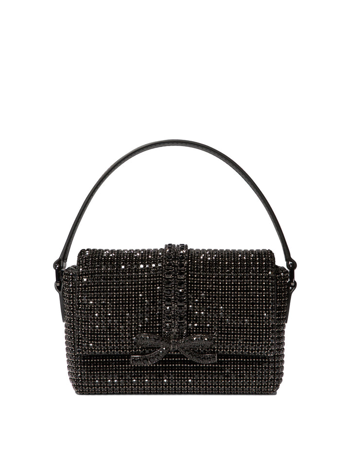 Shoulder Bag With Rhinestones Borse A Spalla Nero