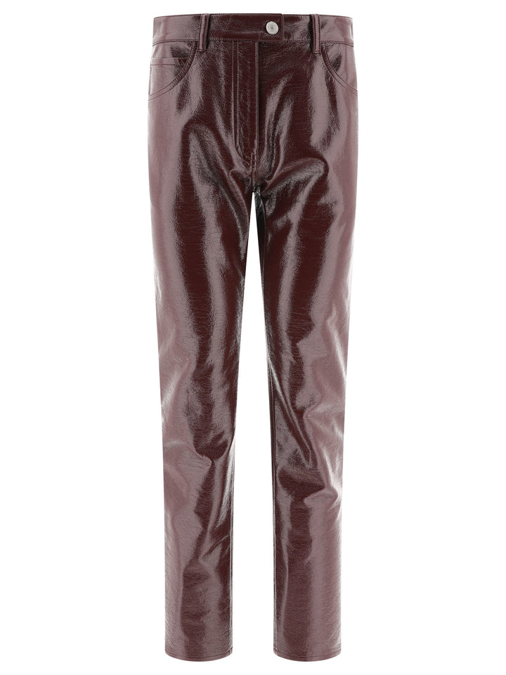 Reedition Vinyl Trousers Bordeaux