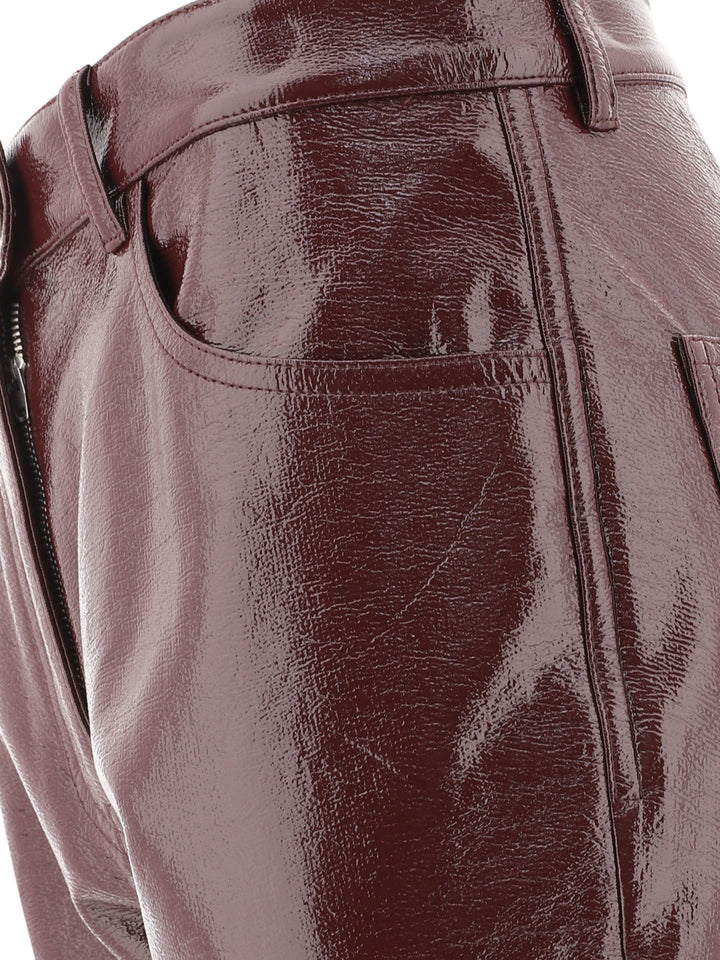 Reedition Vinyl Trousers Bordeaux