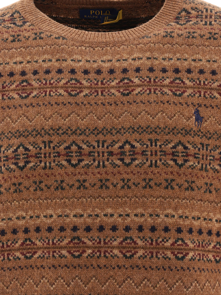 Fair Isle Knitwear Marrone