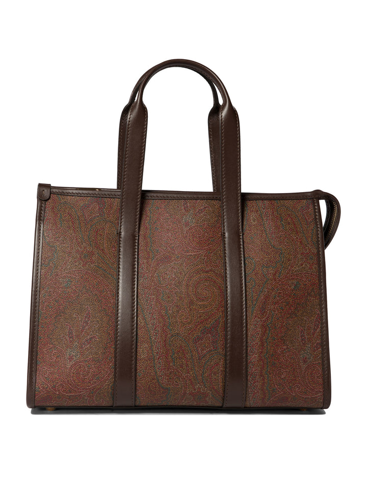 Paisley Medium Handbags Marrone