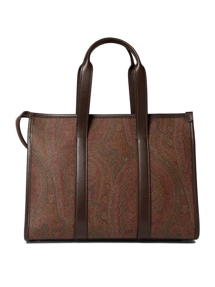 Paisley Medium Handbags Marrone