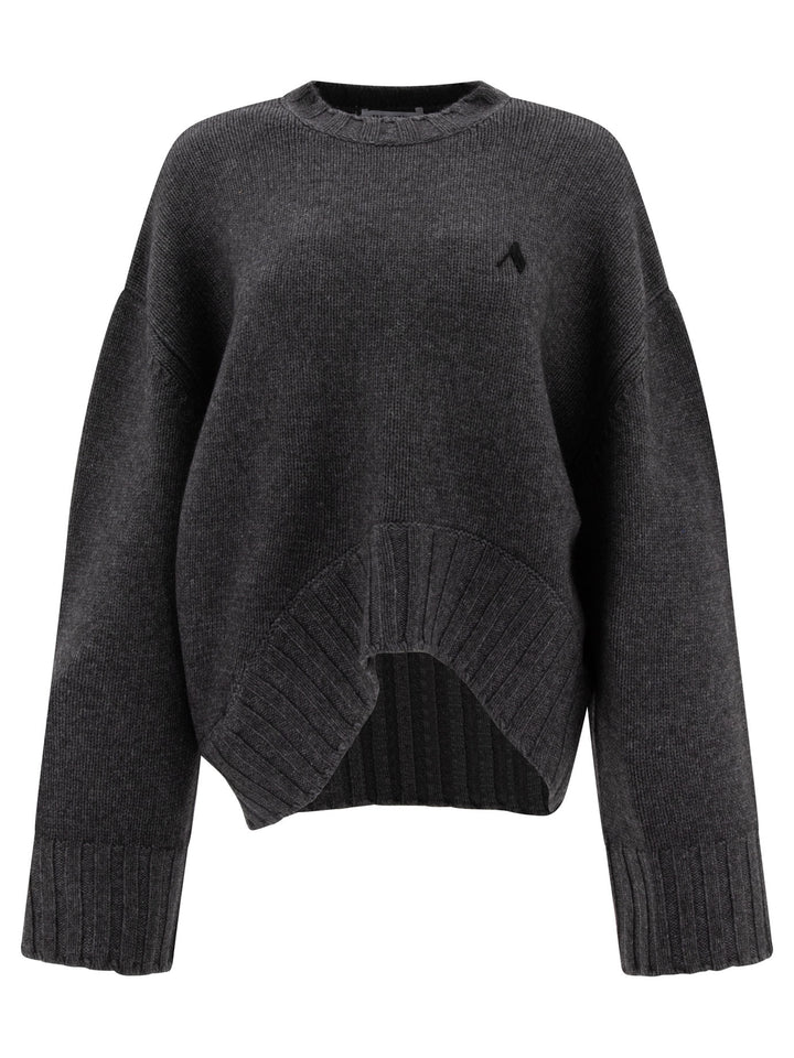 Asymmetric Sweater Knitwear Grey