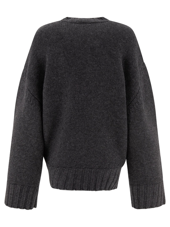 Asymmetric Sweater Knitwear Grey