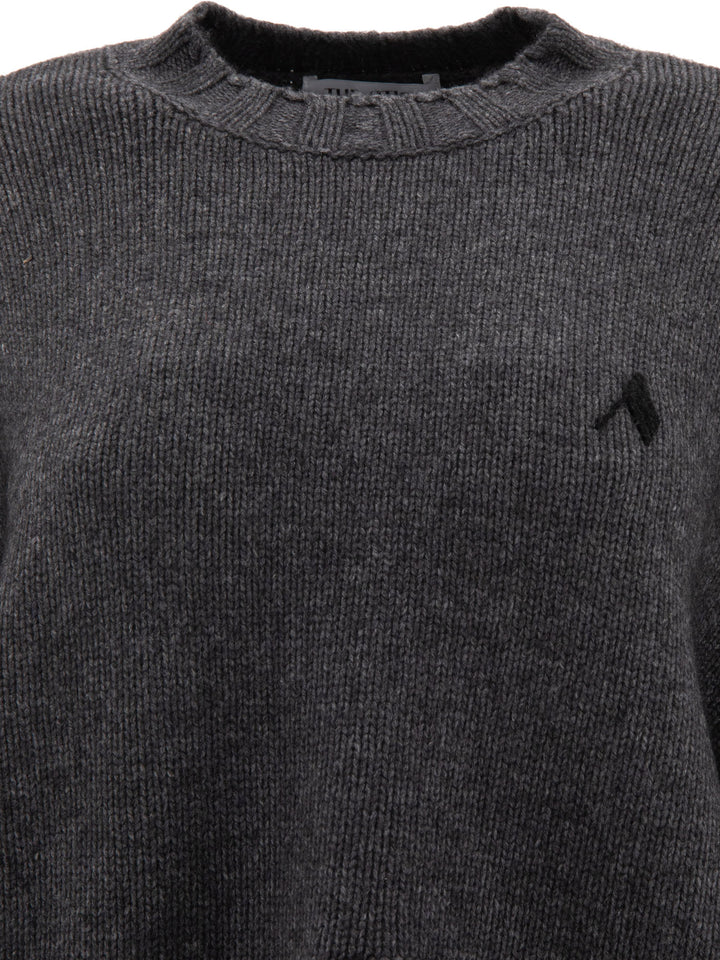 Asymmetric Sweater Knitwear Grey