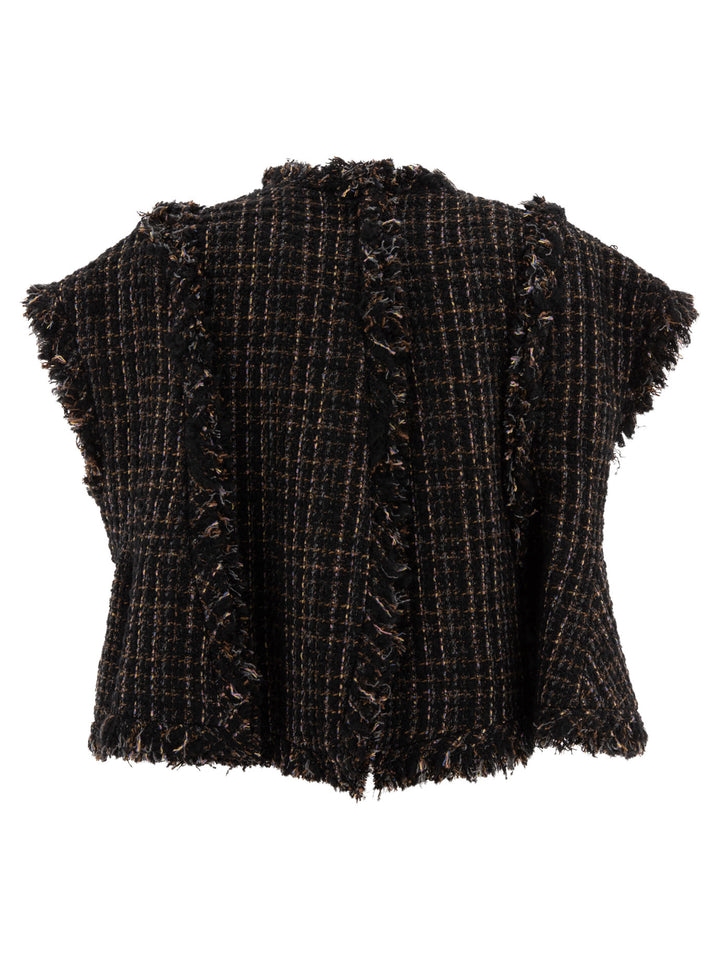 Tweed Vest Knitwear Nero