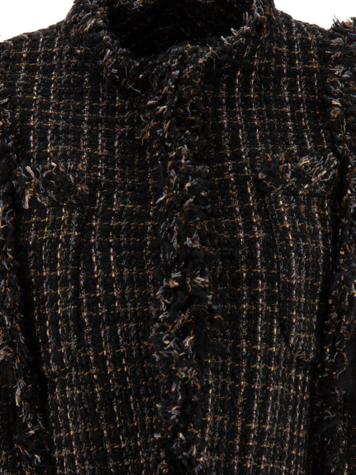 Tweed Vest Knitwear Nero