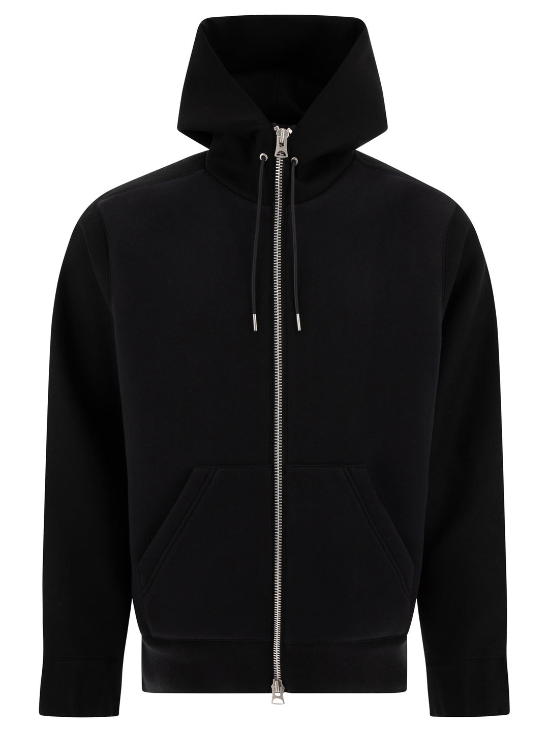 Hoodie-Style Bomber Jacket Giacche Nero