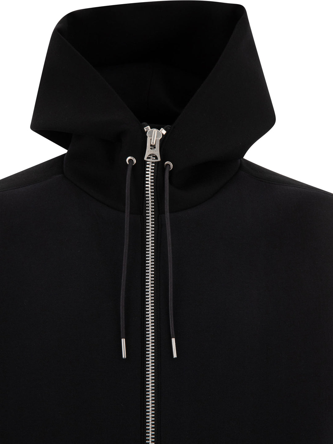 Hoodie-Style Bomber Jacket Giacche Nero