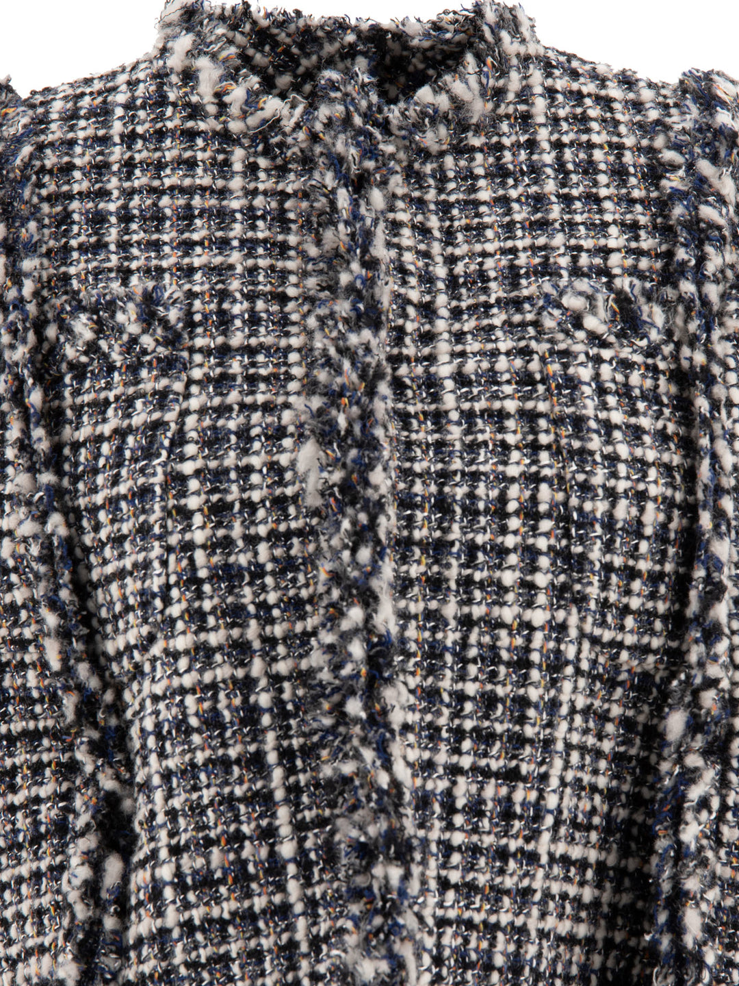 Tweed Vest Knitwear Bianco