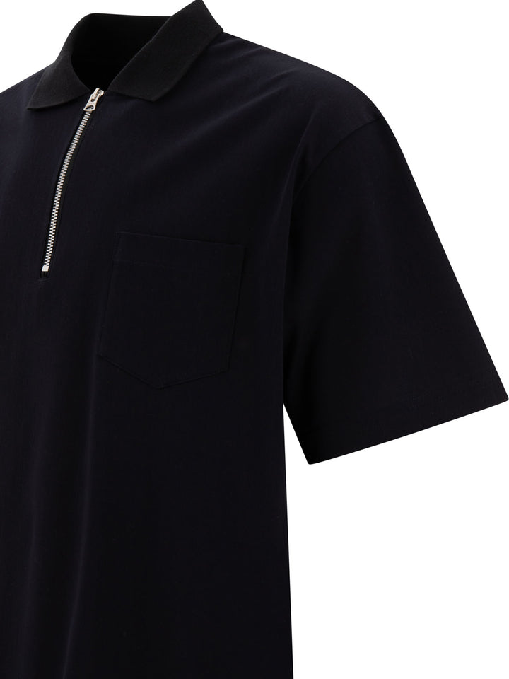 Zippered Polo Shirt Polo Shirts Blu