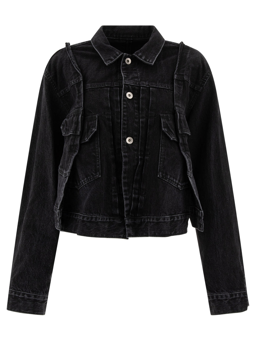 Panelled Denim Jacket Giacche Nero