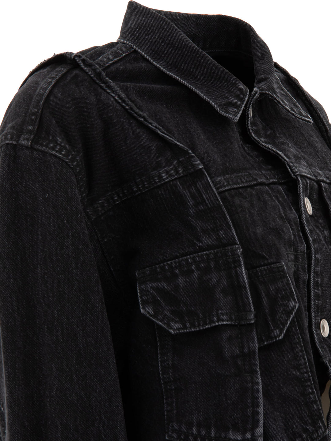 Panelled Denim Jacket Giacche Nero