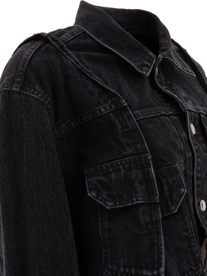 Panelled Denim Jacket Giacche Nero