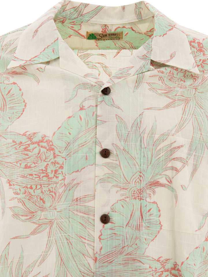 Sun Surf Island Pineapple Shirts Beige