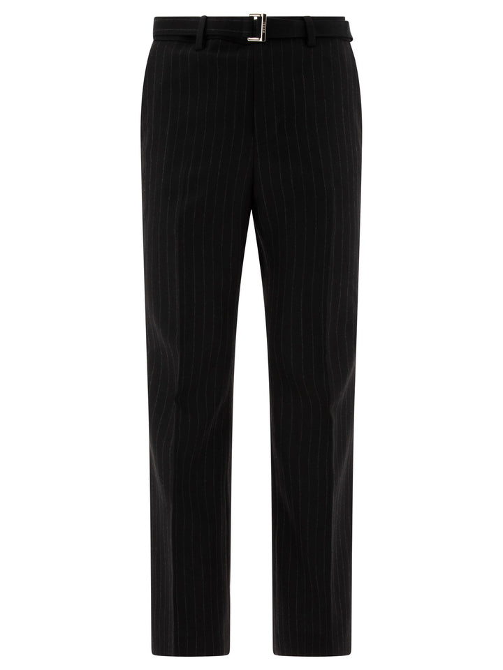 Pinstriped Trousers Nero