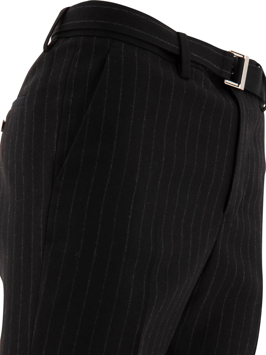 Pinstriped Trousers Nero