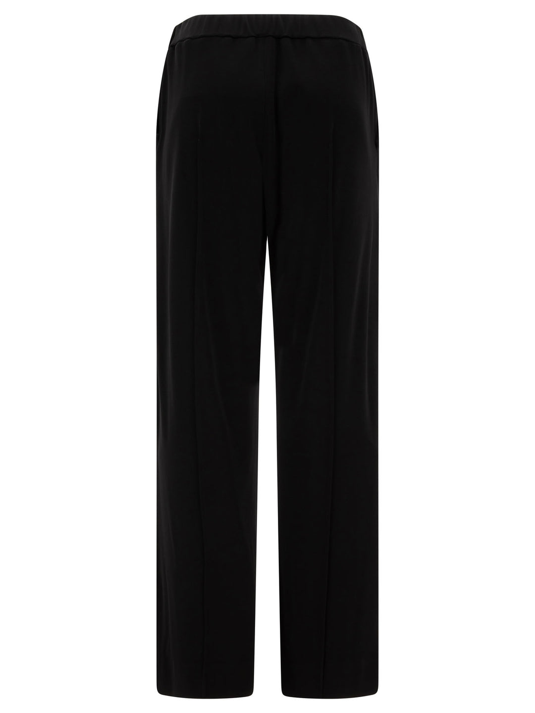 Wide-Leg Viscose Trousers Nero