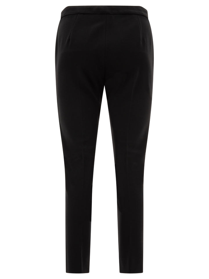 Viscose Jersey Trousers Nero