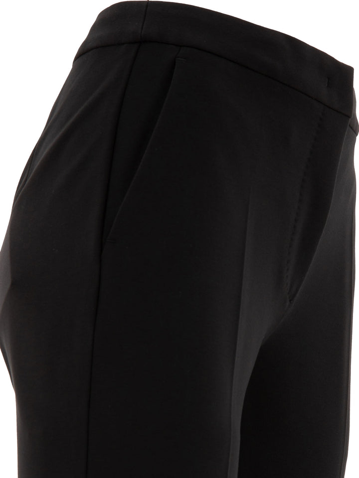 Viscose Jersey Trousers Nero