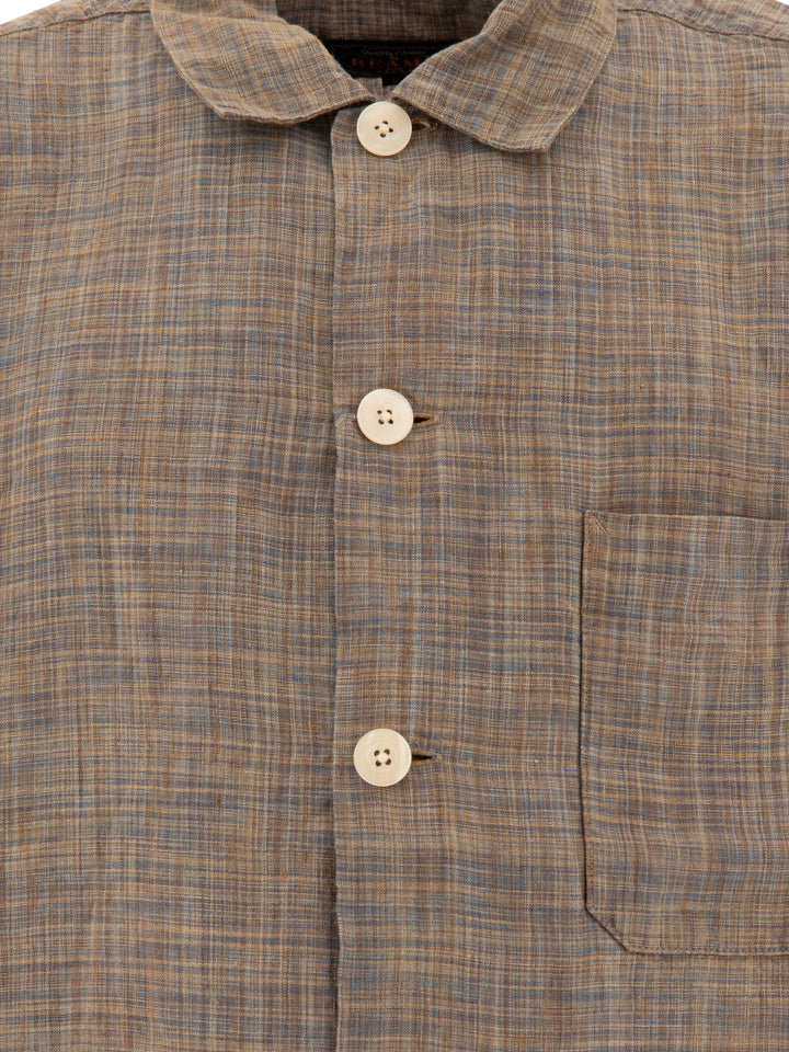 Multipocket Shirt Shirts Marrone