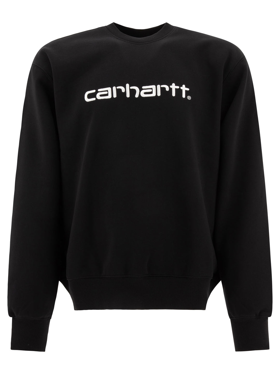 Sweatshirt With Embroidered Logo Sweatshirts Nero