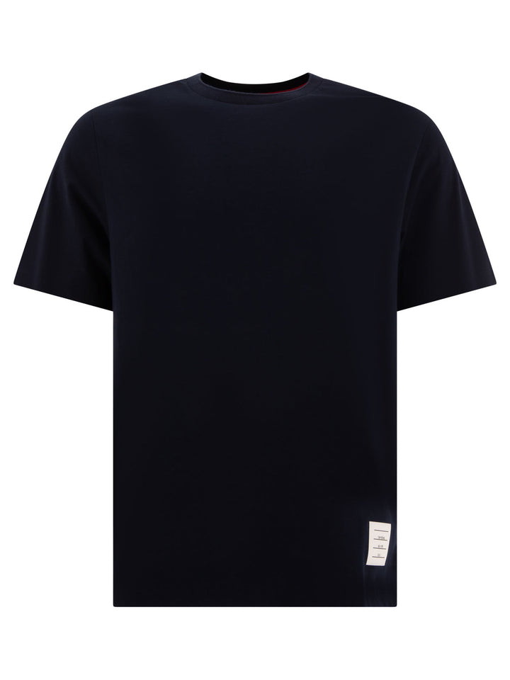 T-Shirt With Side Slits T-Shirts Blu