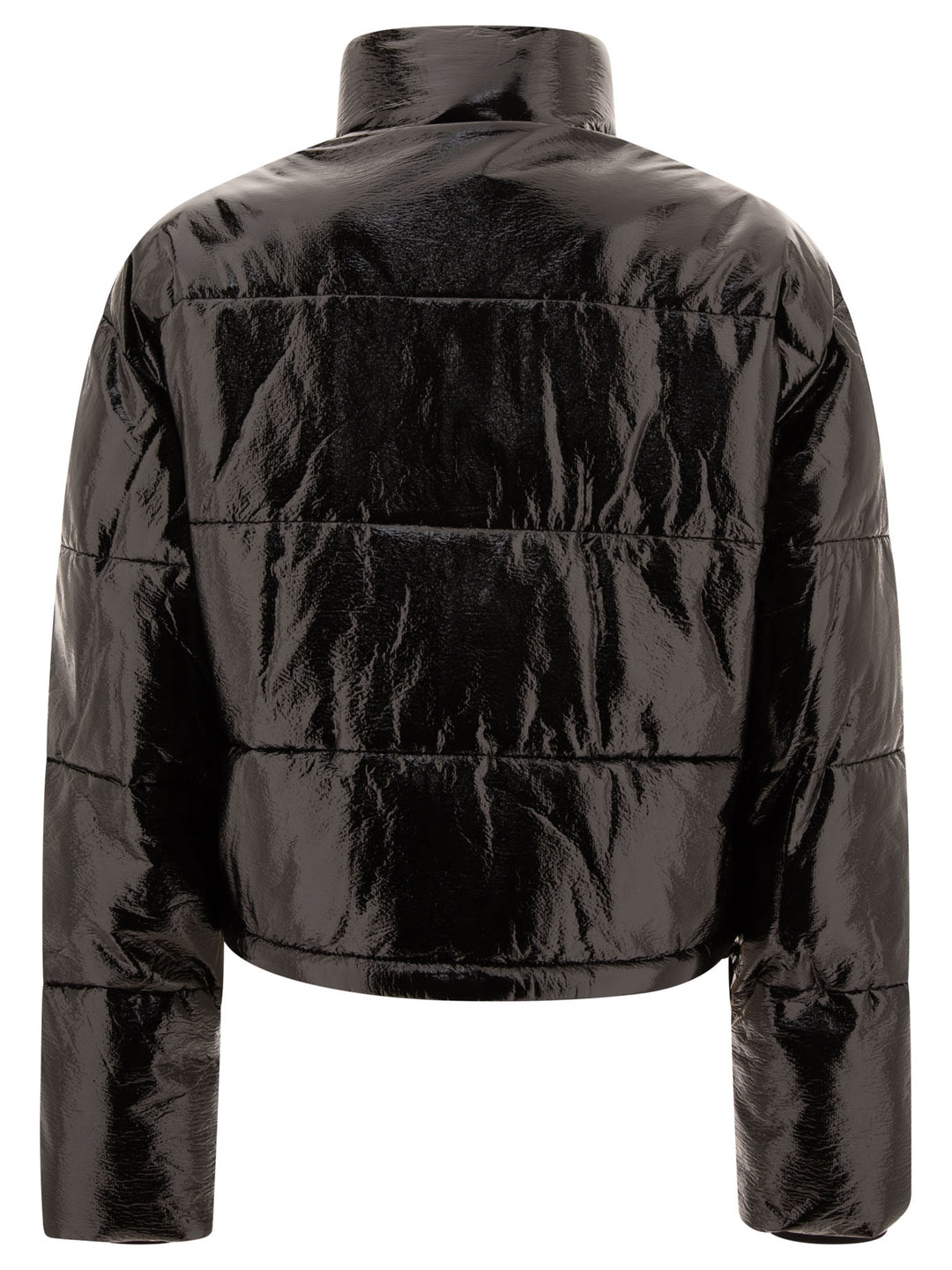 Vinyl Puffer Jacket Giacche Nero