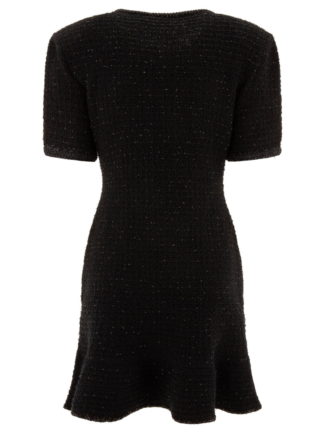 Knit Dress With Buttons Abiti Nero