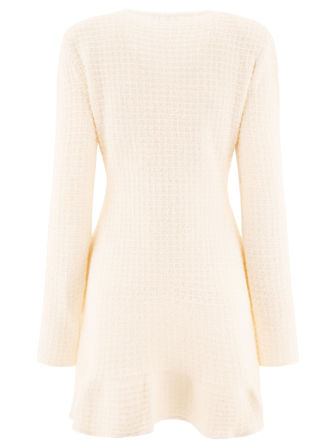 Knit Dress With Buttons Abiti Bianco