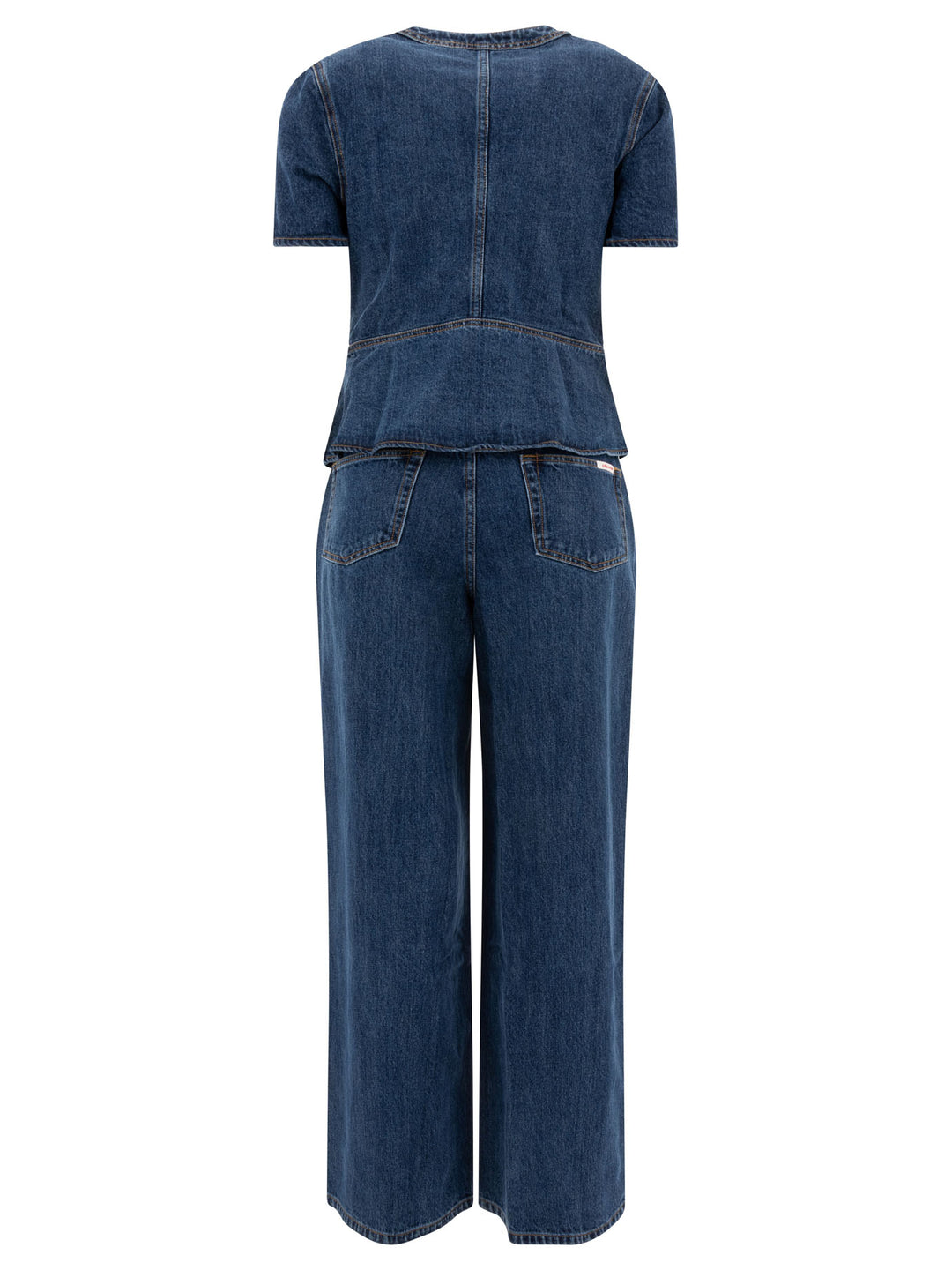 Denim Jumpsuit Abiti Blu