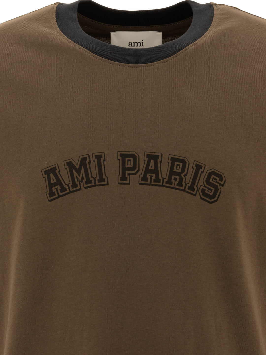 Ami Paris T-Shirts Marrone