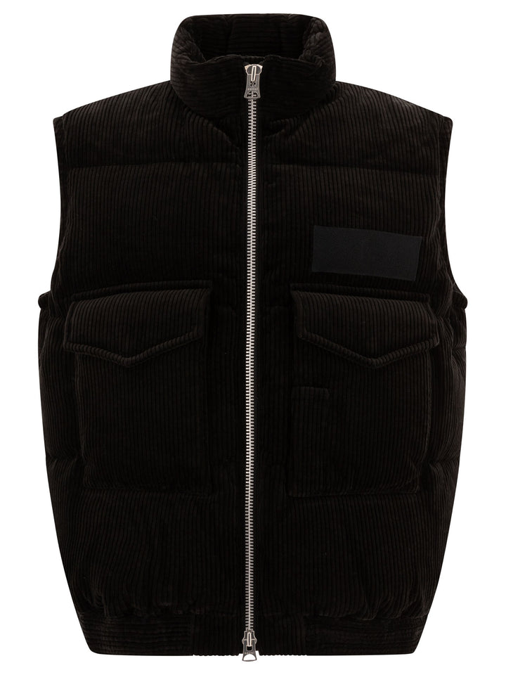 Corduroy Vest Jacket Giacche Nero