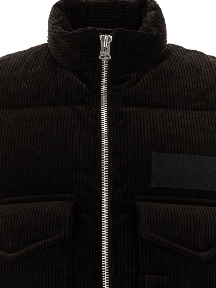 Corduroy Vest Jacket Giacche Nero